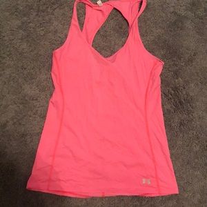 Pink under armour workout tank!
